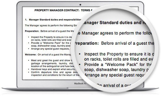 you should also use a property manager contract