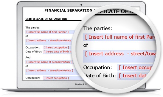 the Legal123 separation agreement template is quick and easy img3